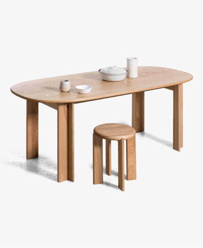 Hamilton Block End Table, Solid Wood