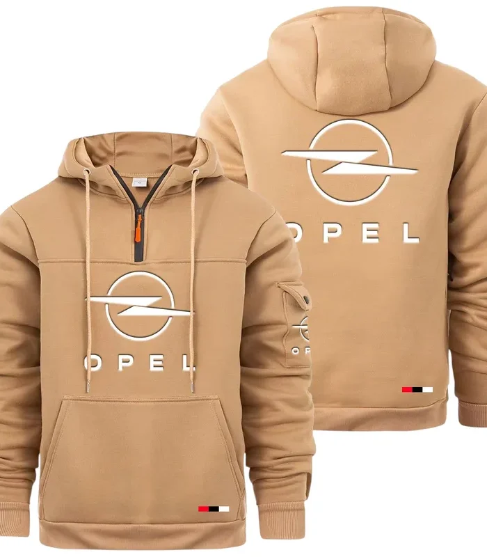 Practical Hatchback Large Pocket Hoodie, All-Season Driver's Hoodie CAR514 - Khaki