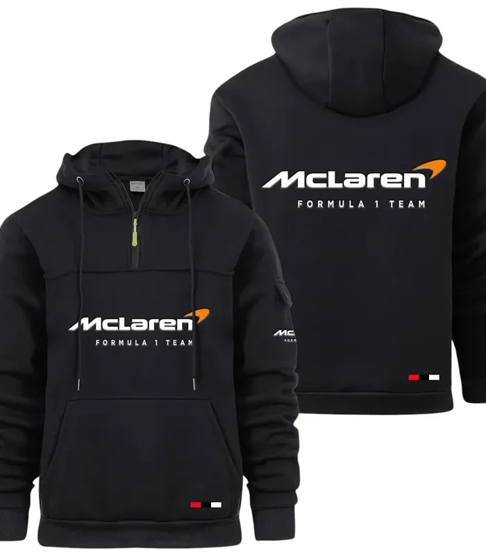 Track Monster Large Pocket Hoodie, Everyday Road-Ready Pullover CAR514 - Black