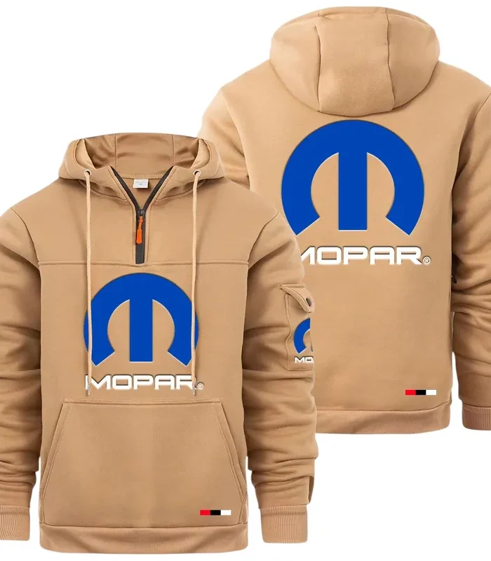 Classic Auto Fan Large Pocket Hoodie, Rider's Everyday Comfort Hoodie CAR514 - Khaki