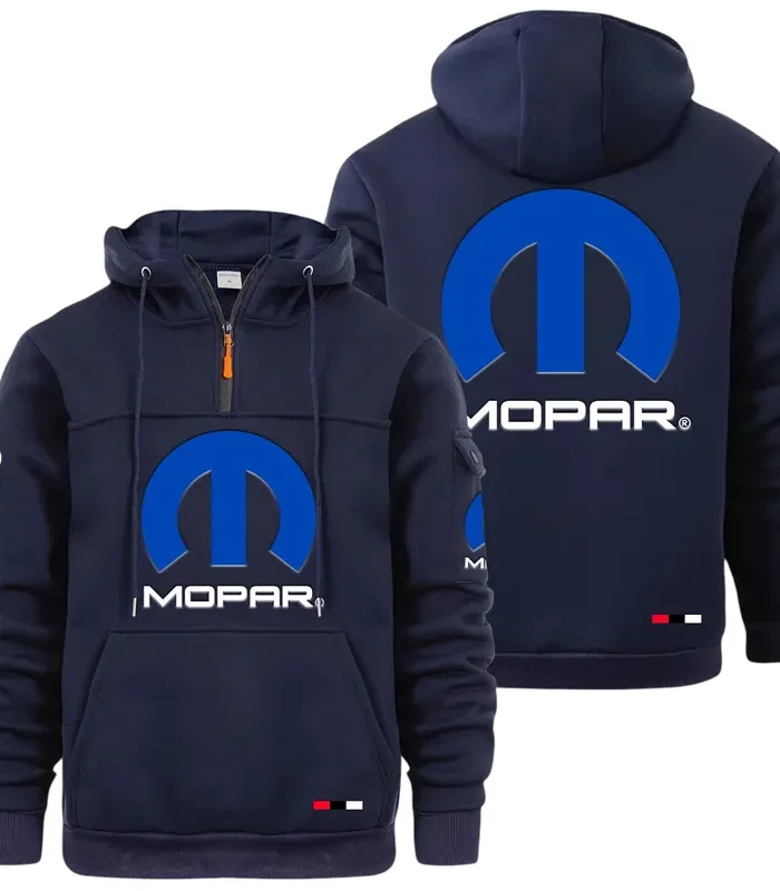 Classic Auto Fan Large Pocket Hoodie, Rider's Everyday Comfort Hoodie CAR514 - Navy