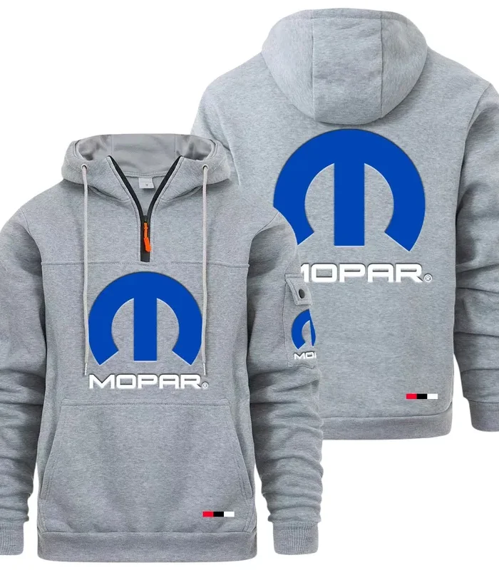 Classic Auto Fan Large Pocket Hoodie, Rider's Everyday Comfort Hoodie CAR514 - Light Gray