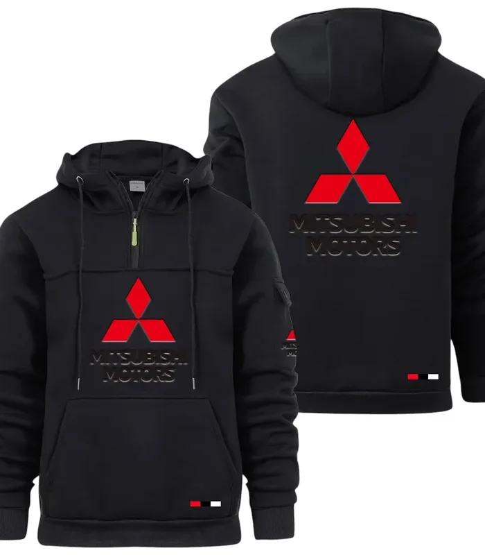 Off-Road SUV Large Pocket Hoodie, Road Warrior Style Hoodie CAR514 - Black