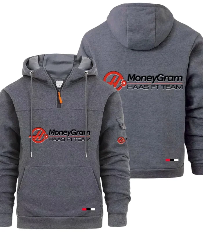 Racing Auto Large Pocket Hoodie, Car Enthusiast Everyday Hoodie CAR514 - Dark Gray