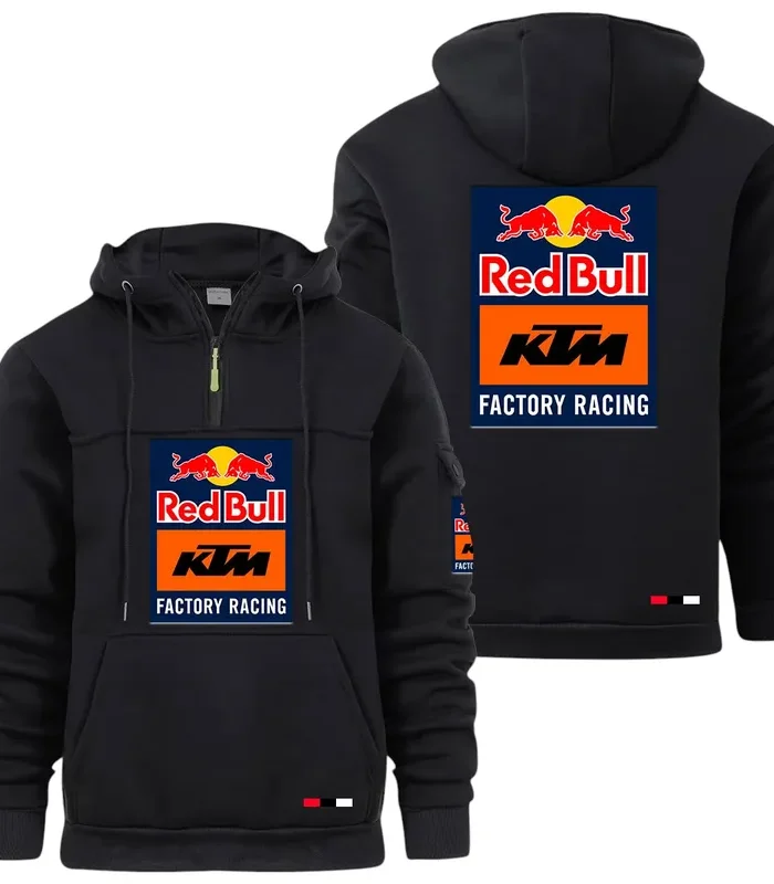 Racing Auto Large Pocket Hoodie, Automotive Spirit Pocket Hoodie CAR514 - Black