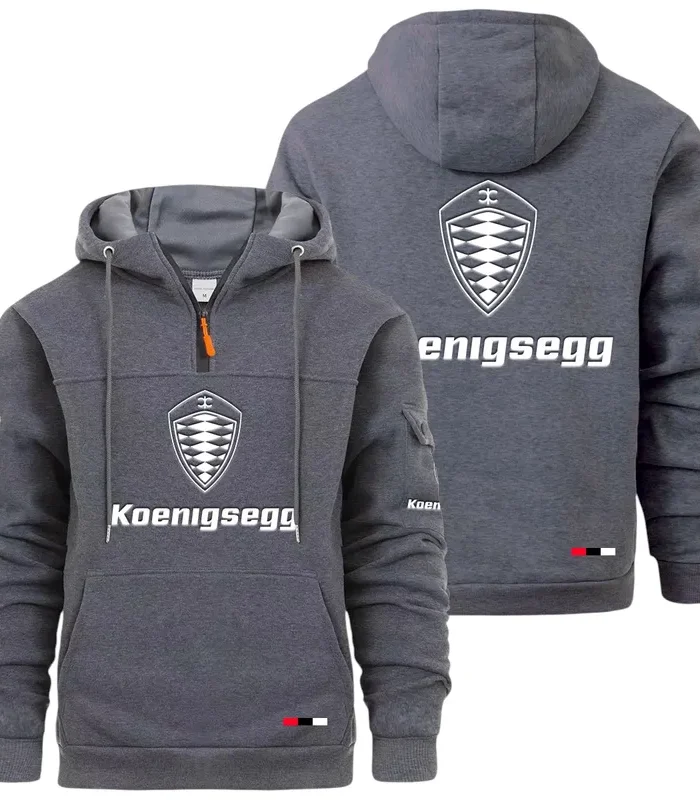 Record-Breaking Auto Large Pocket Hoodie, Everyday Road-Ready Pullover CAR514 - Dark Gray