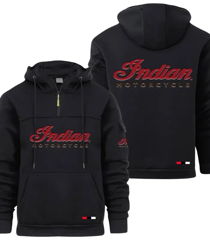 Legendary Touring Ride Large Pocket Hoodie, Modern Driver's Zip Hoodie CAR514 - Black