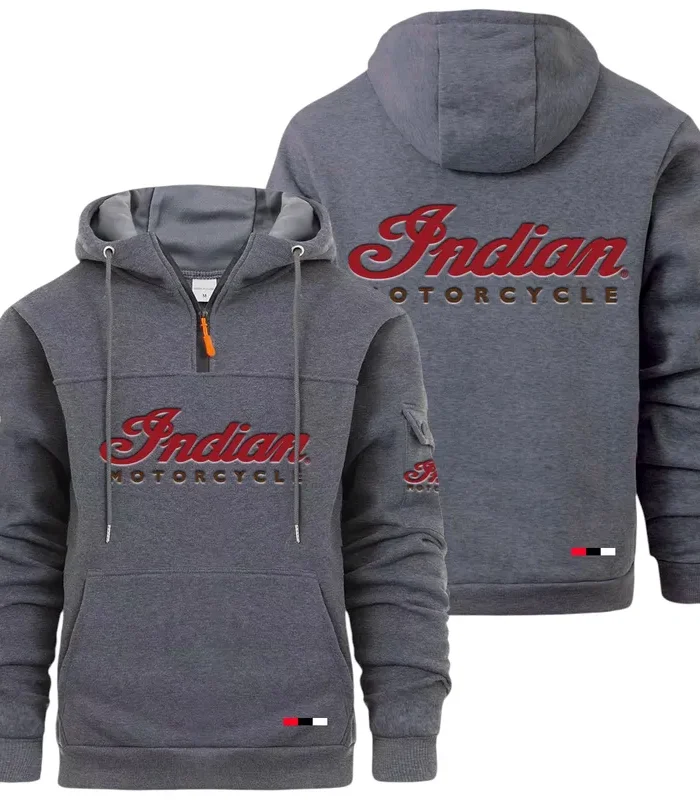 Legendary Touring Ride Large Pocket Hoodie, Modern Driver's Zip Hoodie CAR514 - Dark Gray