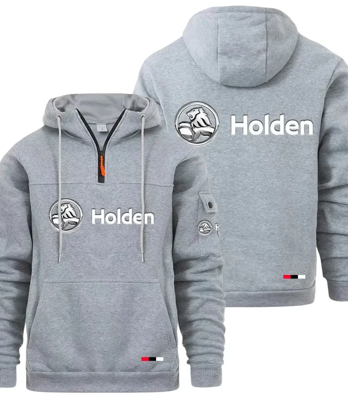 Sport Saloon Large Pocket Hoodie, Road Inspired Casual Hoodie CAR514 - Light Gray