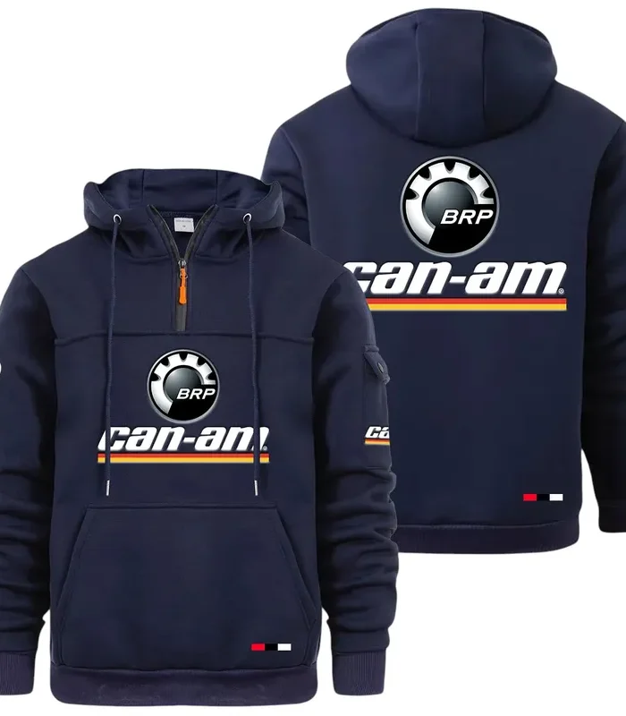 Racing Auto Large Pocket Hoodie, Streetwear Hoodie for Riders CAR514 - Navy