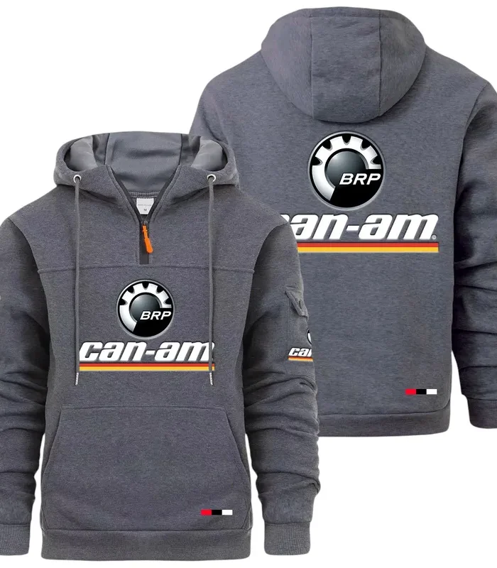 Racing Auto Large Pocket Hoodie, Streetwear Hoodie for Riders CAR514 - Dark Gray
