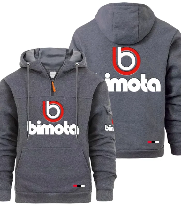 High-End Motorcycle Large Pocket Hoodie, Car Enthusiast Everyday Hoodie CAR514 - Dark Gray