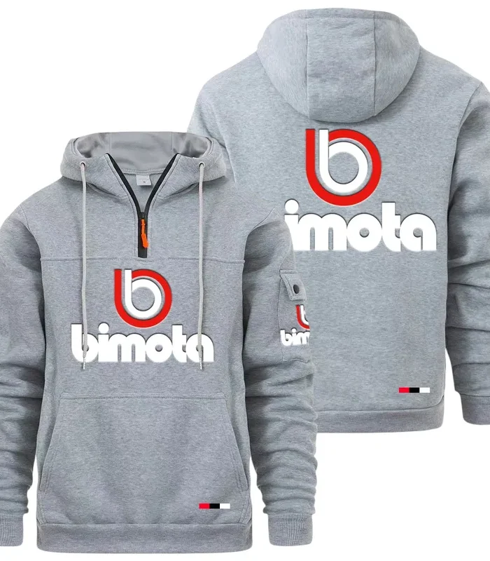 High-End Motorcycle Large Pocket Hoodie, Car Enthusiast Everyday Hoodie CAR514 - Light Gray