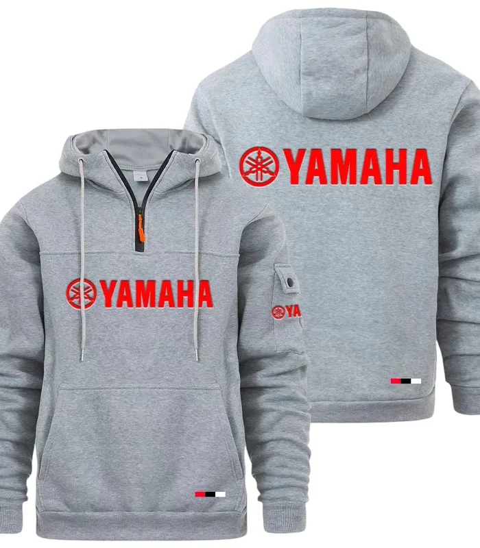 Sport Bike Large Pocket Hoodie, Road Inspired Casual Hoodie CAR514 - Light Gray