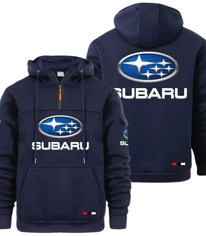 Performance Hatchback Large Pocket Hoodie, Modern Driver's Zip Hoodie CAR514 - Navy