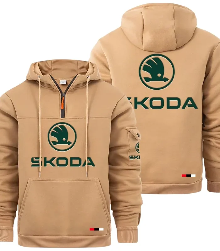 Affordable Ride Large Pocket Hoodie, Car Enthusiast Everyday Hoodie CAR514 - Khaki