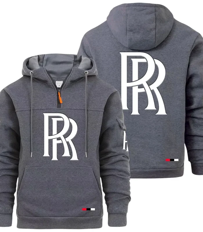 High-End Coupe Large Pocket Hoodie, Road-Ready Large Pocket Hoodie CAR514 - Dark Gray