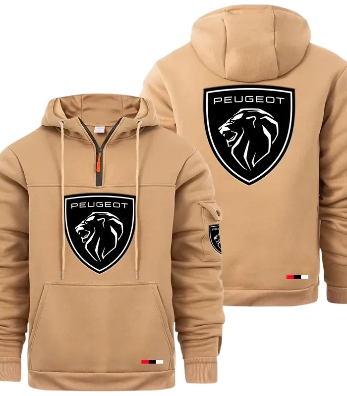 Small SUV Large Pocket Hoodie, Car Enthusiast Everyday Hoodie CAR514 - Khaki