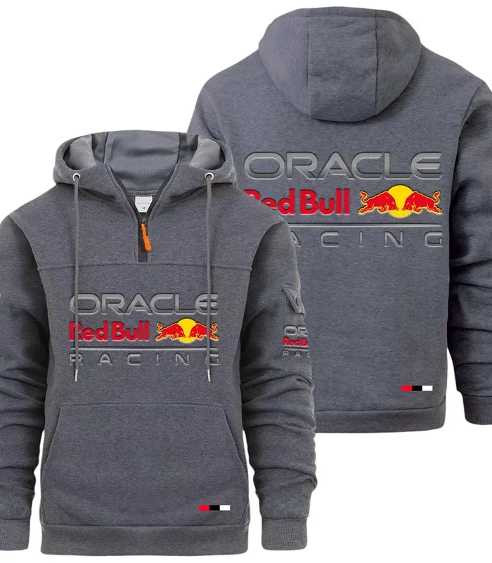 Racing Auto Large Pocket Hoodie, Road Warrior Style Hoodie CAR514 - Dark Gray