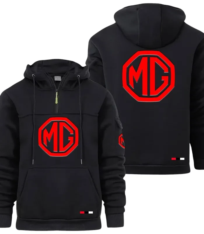 Collector’s Auto Large Pocket Hoodie, Car Enthusiast Everyday Hoodie CAR514 - Black