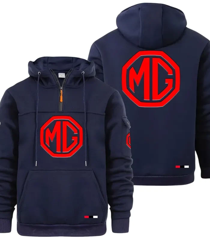 Collector’s Auto Large Pocket Hoodie, Car Enthusiast Everyday Hoodie CAR514 - Navy