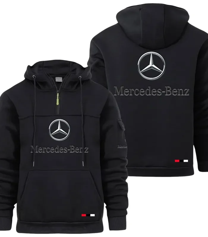 Prestige Sedan Large Pocket Hoodie, Driver's Utility Pocket Hoodie CAR514 - Black