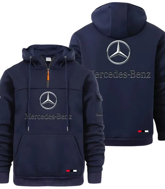 Prestige Sedan Large Pocket Hoodie, Driver's Utility Pocket Hoodie CAR514 - Navy