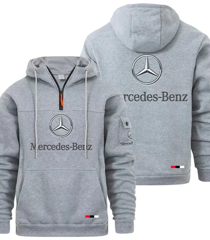 Prestige Sedan Large Pocket Hoodie, Driver's Utility Pocket Hoodie CAR514 - Light Gray