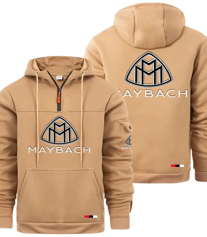 Engine Life Large Pocket Hoodie, Car Enthusiast Everyday Hoodie CAR514 - Khaki