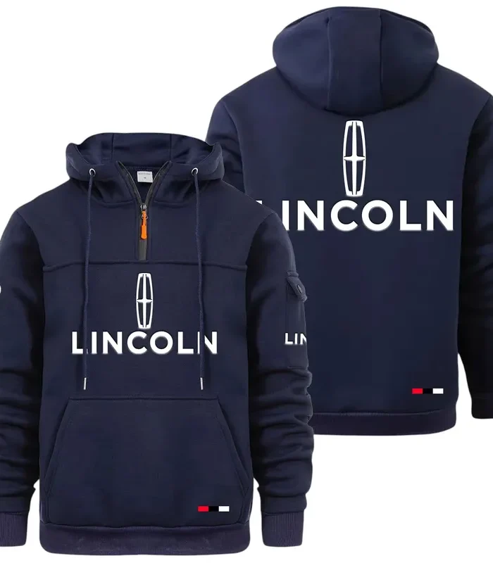 Comfort-Oriented Ride Large Pocket Hoodie, Road Life Comfort Hoodie CAR514 - Navy