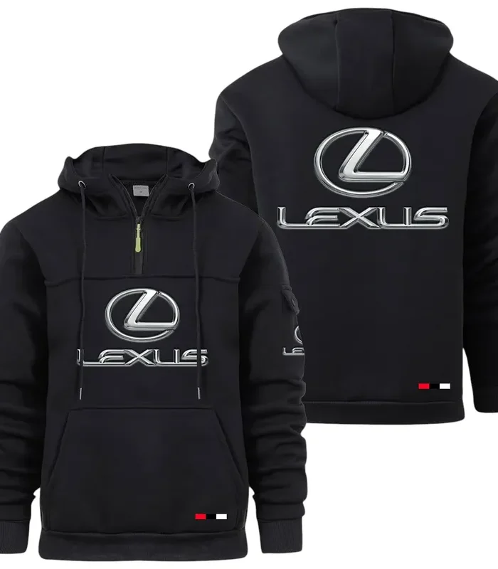 Grand Touring Auto Large Pocket Hoodie, Garage-Ready Lifestyle Hoodie CAR514 - Black