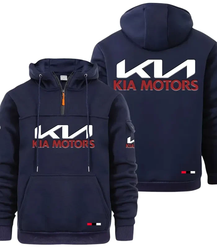 Affordable Auto Large Pocket Hoodie, Car Culture Pocket Hoodie CAR514 - Navy