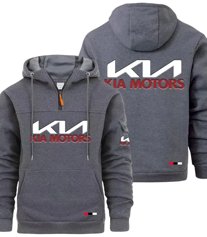 Affordable Auto Large Pocket Hoodie, Car Culture Pocket Hoodie CAR514 - Dark Gray