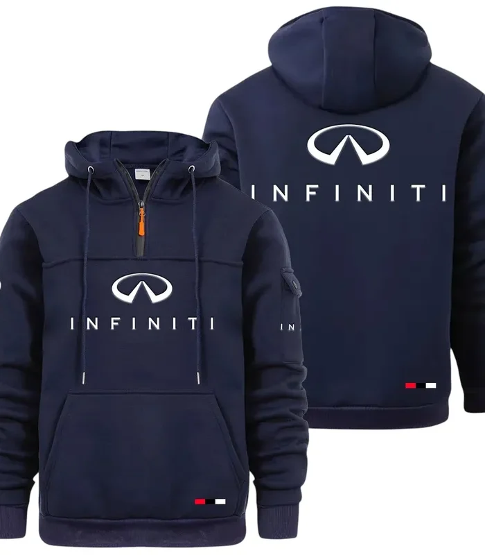 Stylish Ride Large Pocket Hoodie, Road-Ready Large Pocket Hoodie CAR514 - Navy