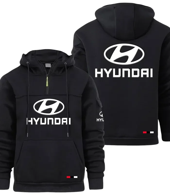 Compact Car Large Pocket Hoodie, Road Warrior Style Hoodie CAR514 - Black