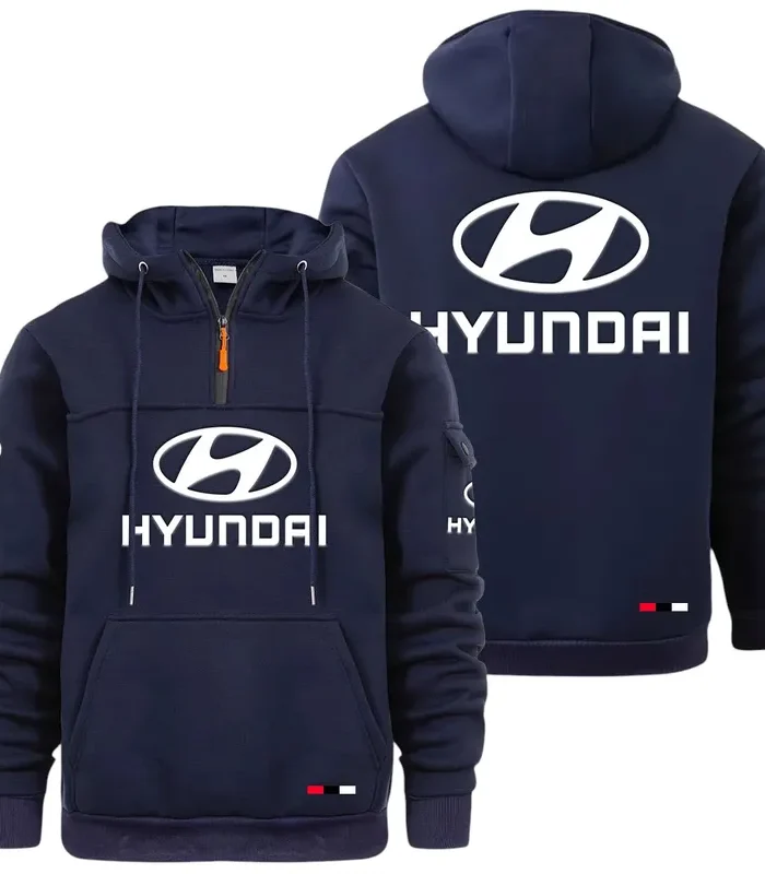 Compact Car Large Pocket Hoodie, Road Warrior Style Hoodie CAR514 - Navy