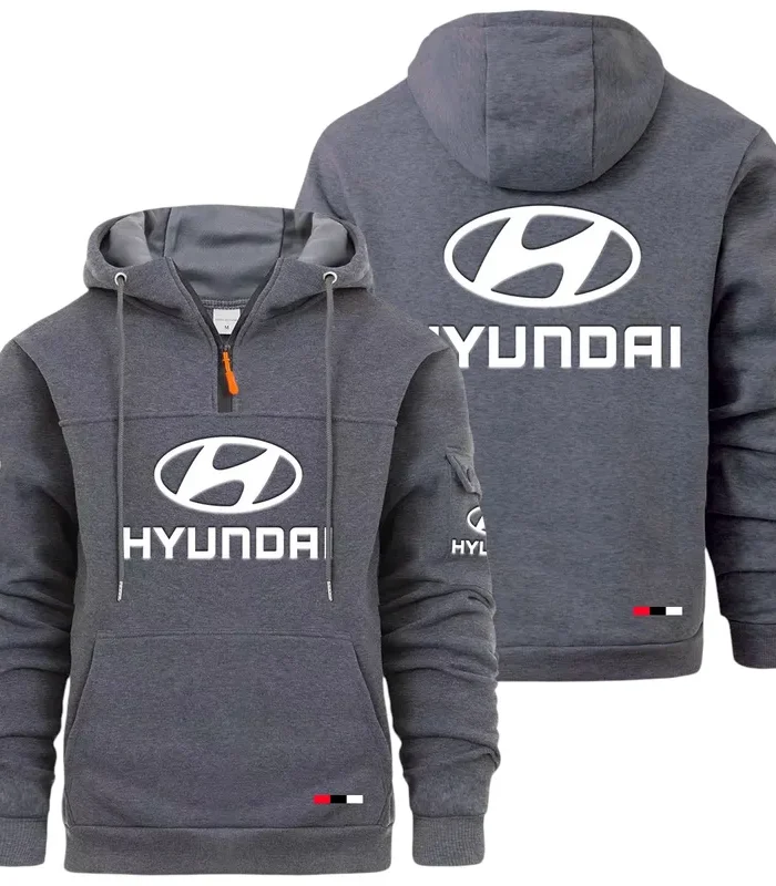 Compact Car Large Pocket Hoodie, Road Warrior Style Hoodie CAR514 - Dark Gray