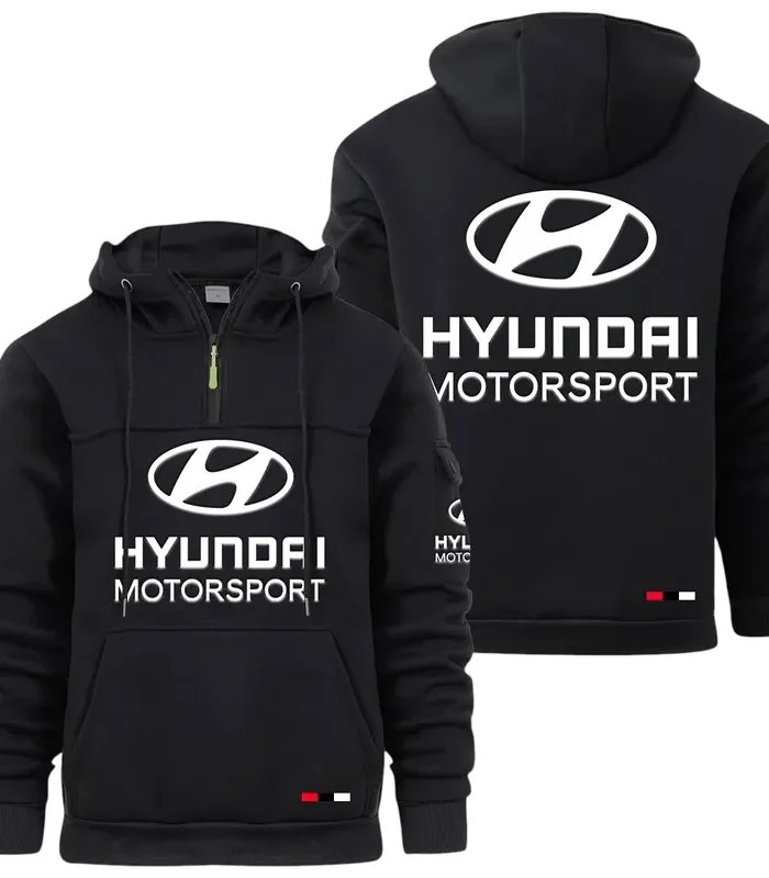 Passenger Vehicle Large Pocket Hoodie, Road-Ready Large Pocket Hoodie CAR514 - Black