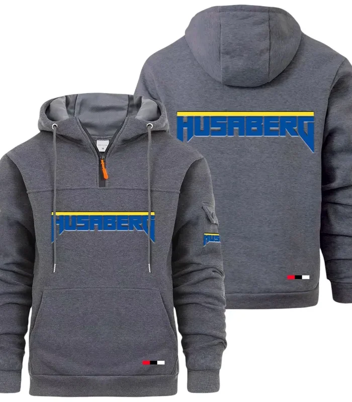 Agile Dirt Bike Large Pocket Hoodie, Road-Ready Large Pocket Hoodie CAR514 - Dark Gray