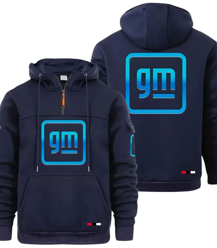 Engine & Vehicle Line Large Pocket Hoodie, Gearhead Streetwear Pullover CAR514 - Navy