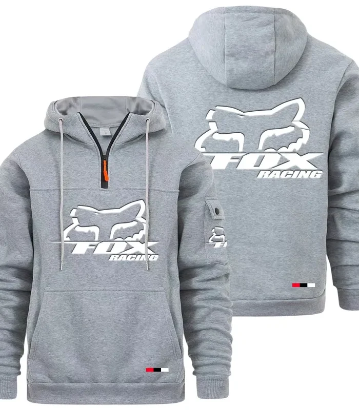 Rider Equipment Large Pocket Hoodie, Garage-Ready Lifestyle Hoodie CAR514 - Light Gray