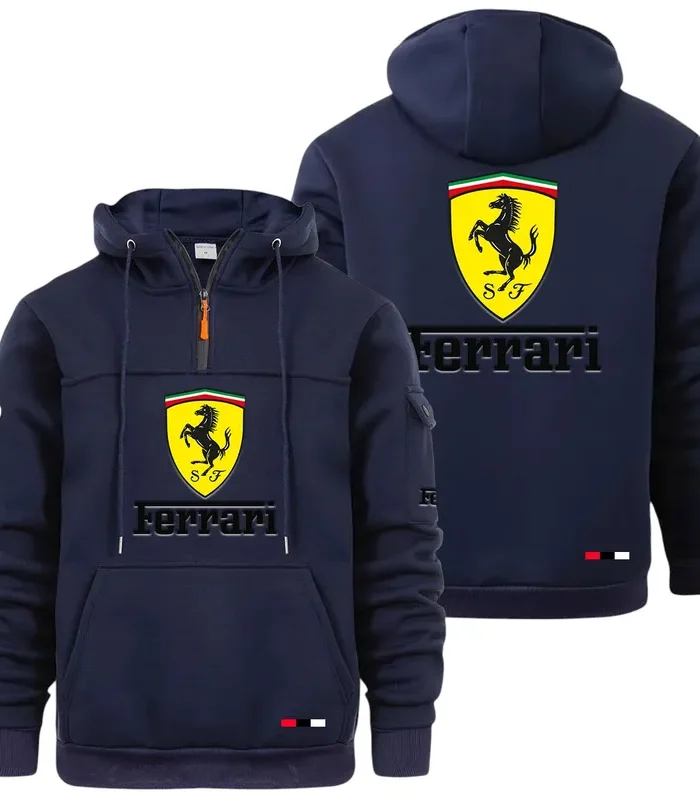 Precision Engineered Car Large Pocket Hoodie, Classic Garage Style Hoodie CAR514 - Navy
