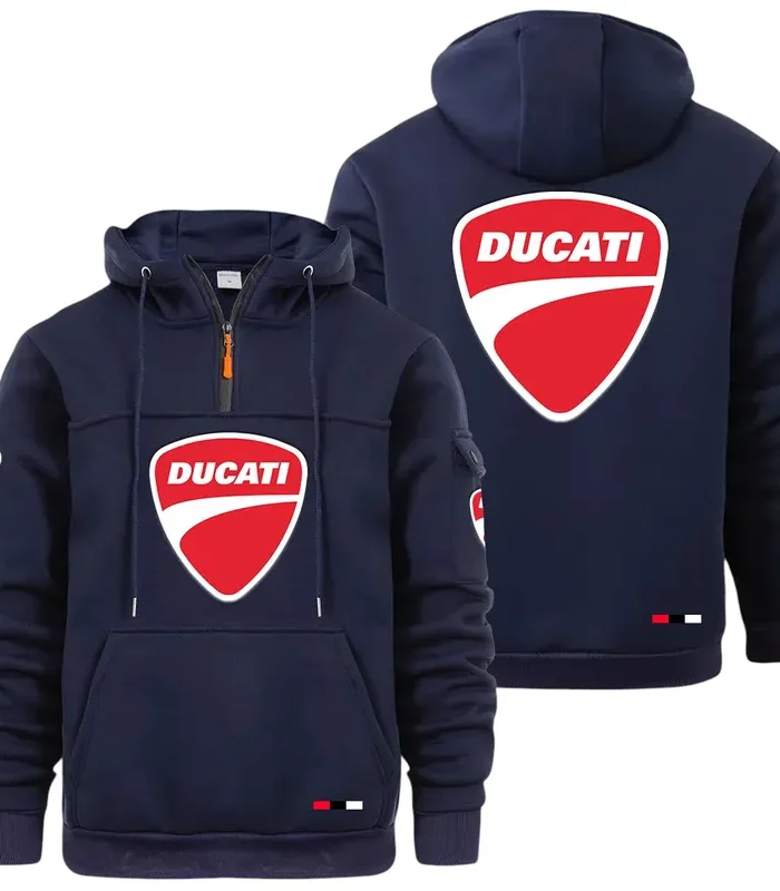 Performance Two-Wheeler Large Pocket Hoodie, Garage Life Comfort Hoodie CAR514 - Navy