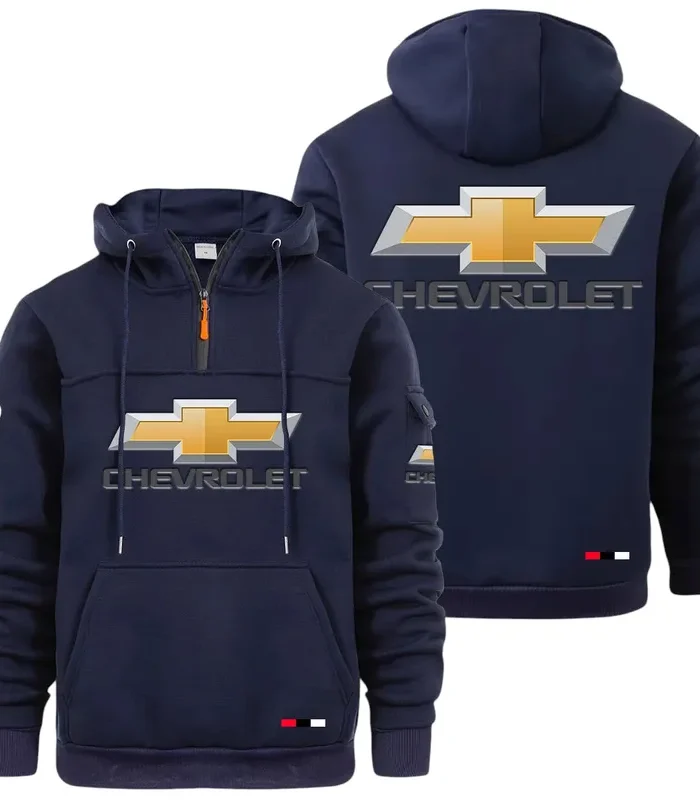 Pickup Truck Large Pocket Hoodie, Road Inspired Casual Hoodie CAR514 - Navy