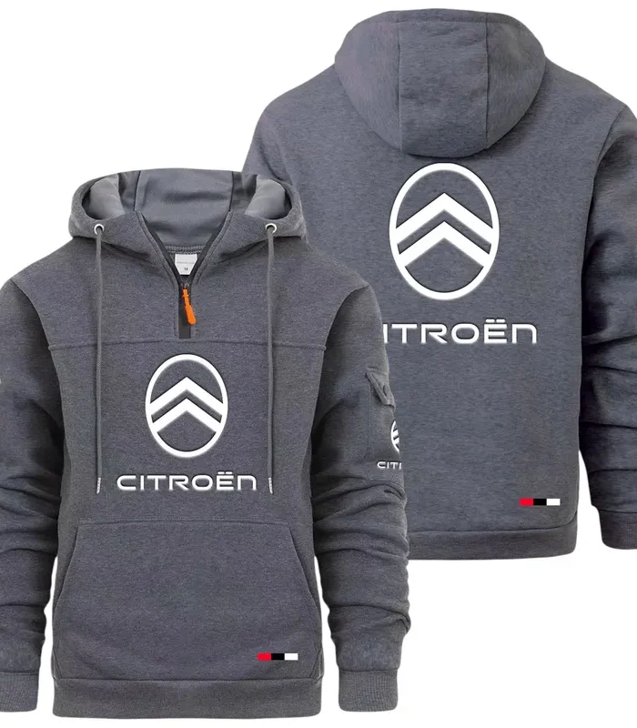 City Car Large Pocket Hoodie, Everyday Road-Ready Pullover CAR514 - Dark Gray