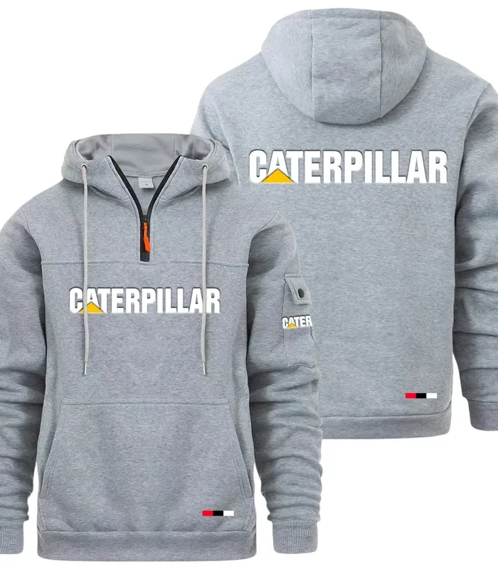 Construction Equipment Large Pocket Hoodie, Car Enthusiast Everyday Hoodie CAR514 - Light Gray
