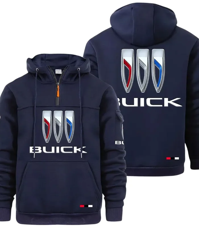 Comfort-Oriented Car Large Pocket Hoodie, Road-Ready Large Pocket Hoodie CAR514 - Navy