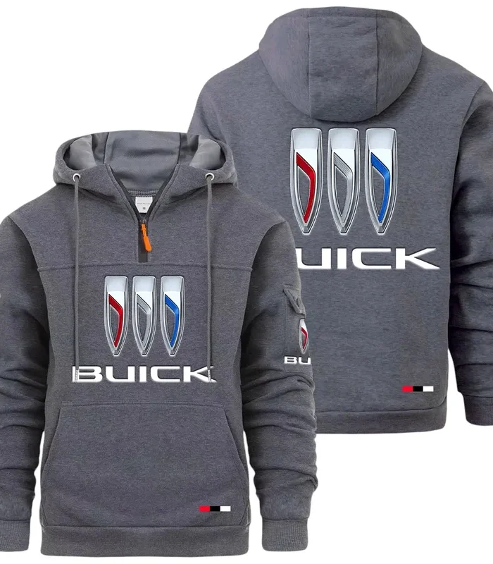 Comfort-Oriented Car Large Pocket Hoodie, Road-Ready Large Pocket Hoodie CAR514 - Dark Gray