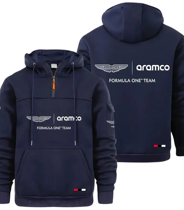 Refined Sport Coupe Large Pocket Hoodie, Rugged Streetwear Car Hoodie CAR514 - Navy