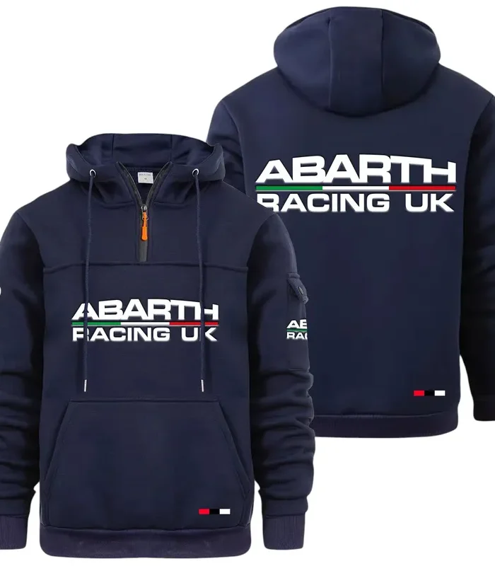 Rally Car Large Pocket Hoodie, Moto Street Comfort Hoodie CAR514 - Navy